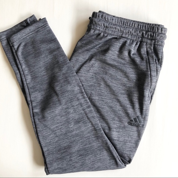 NWT-Adidas Ankle-Zip Fleece Jogger Pants Gray XL - Picture 2 of 10